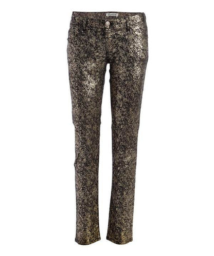 Low Rise Metallic Print Skinny jeans Pants - Shop Style & More | Fresh Looks, Everyday Deals & Free Shipping