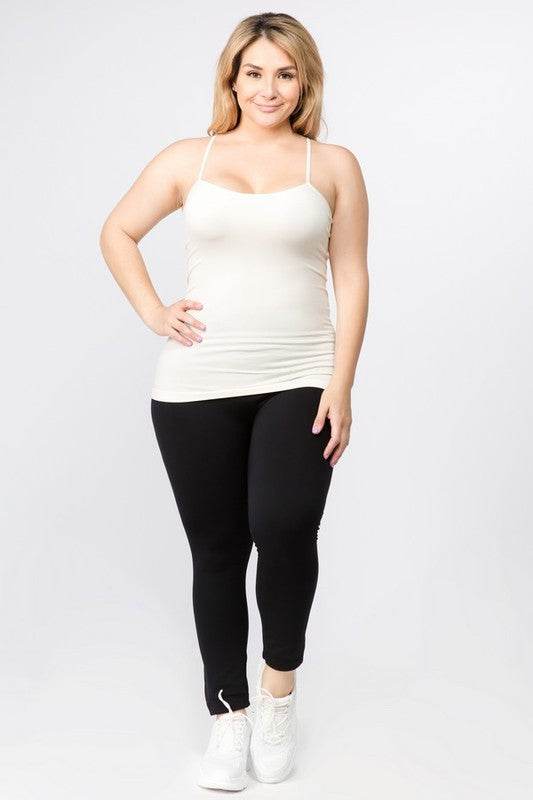 Seamless Long Spaghetti Strap Long Camisole Top - Shop Style & More | Fresh Looks, Everyday Deals & Free Shipping