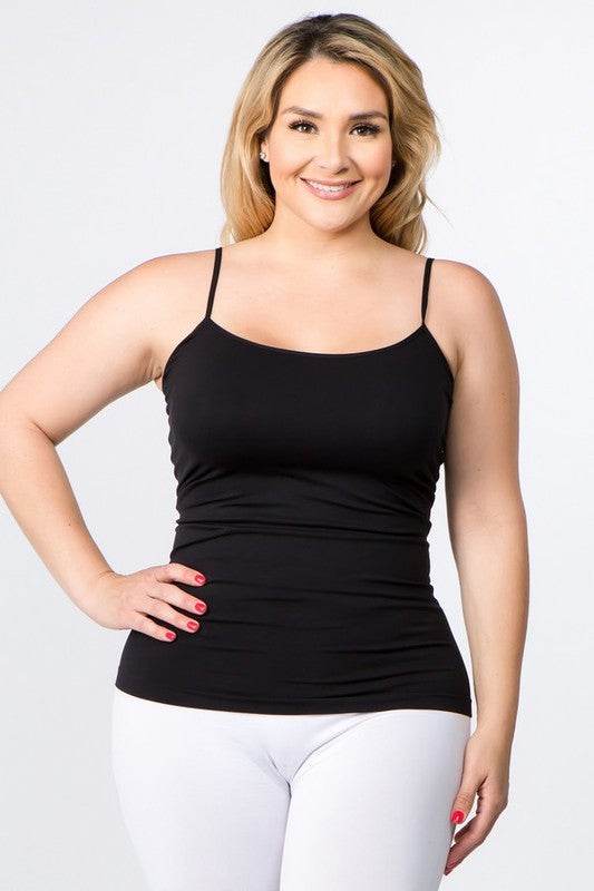 Seamless Long Spaghetti Strap Long Camisole Top - Shop Style & More | Fresh Looks, Everyday Deals & Free Shipping