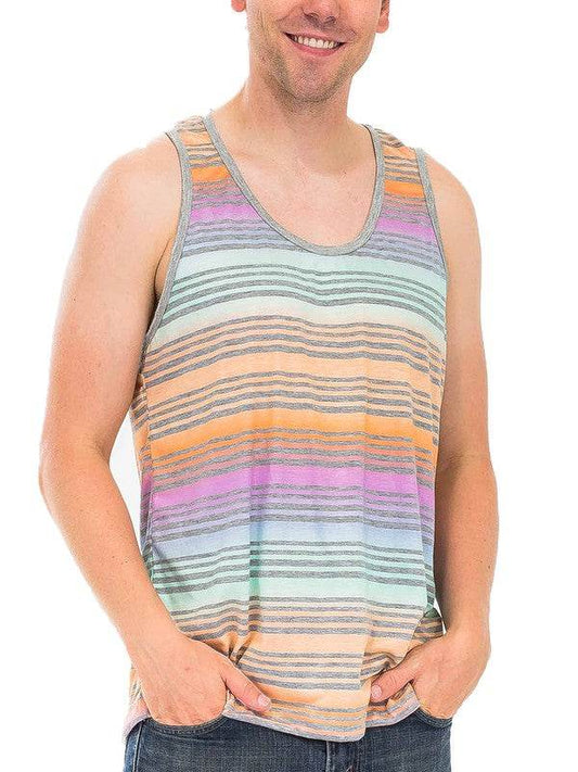 PASTEL STRIPED TANK TOP - Shop Style & More | Fresh Looks, Everyday Deals & Free Shipping