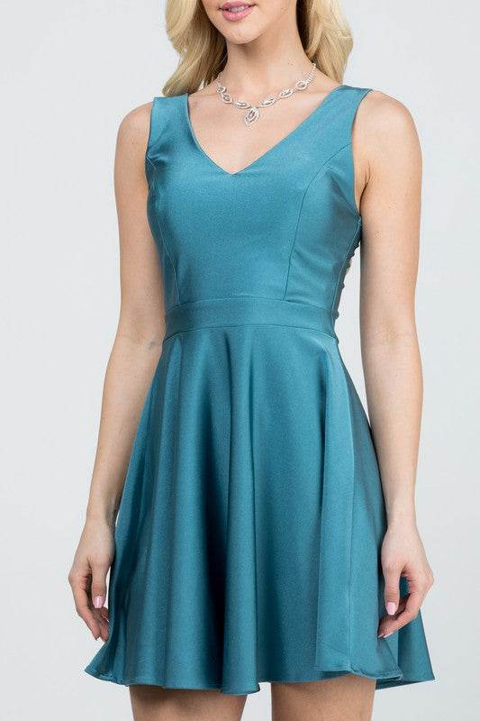 Sleeveless Dalia fit and flared tricot dress - Shop Style & More | Fresh Looks, Everyday Deals & Free Shipping