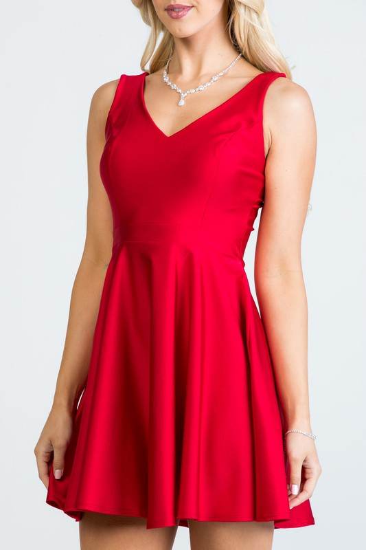 Sleeveless Dalia fit and flared tricot dress - Shop Style & More | Fresh Looks, Everyday Deals & Free Shipping
