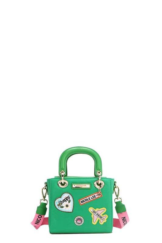 Nicole Lee USA Color Patch Handbag with Top Handle - Shop Style & More | Fresh Looks, Everyday Deals & Free Shipping