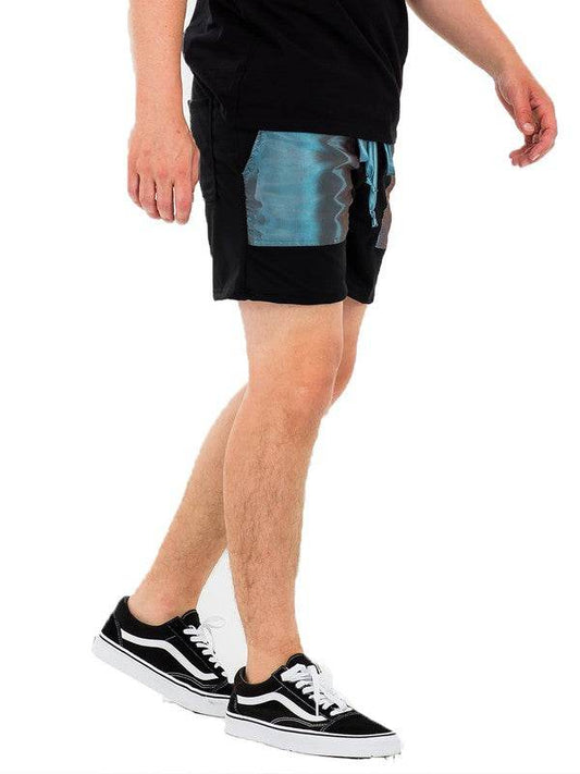 Peacock Iridescent Above the Knee Shorts - Shop Style & More | Fresh Looks, Everyday Deals & Free Shipping