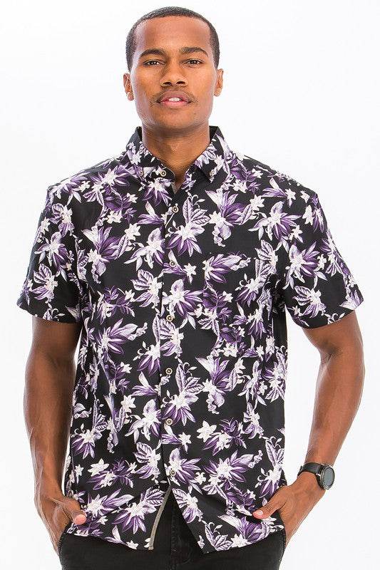 Weiv Mens Print Hawaiian Button Down Shirt - Shop Style & More | Fresh Looks, Everyday Deals & Free Shipping
