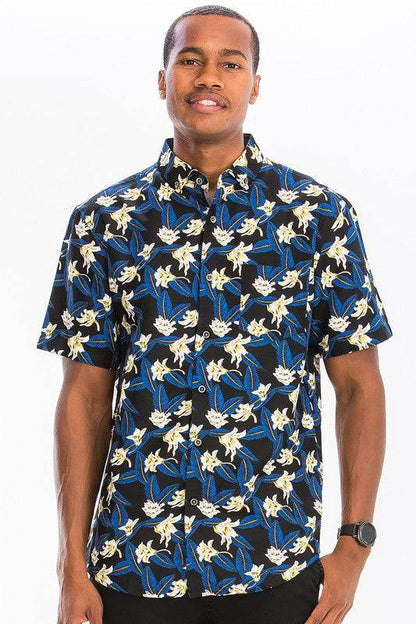 Weiv Mens Print Hawaiian Button Down Shirt - Shop Style & More | Fresh Looks, Everyday Deals & Free Shipping