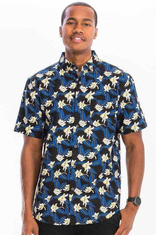 Weiv Mens Print Hawaiian Button Down Shirt - Shop Style & More | Fresh Looks, Everyday Deals & Free Shipping