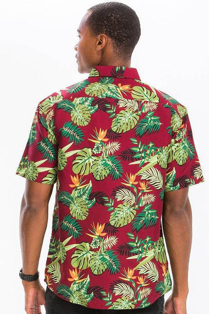 Weiv Mens Print Hawaiian Button Down Shirt - Shop Style & More | Fresh Looks, Everyday Deals & Free Shipping
