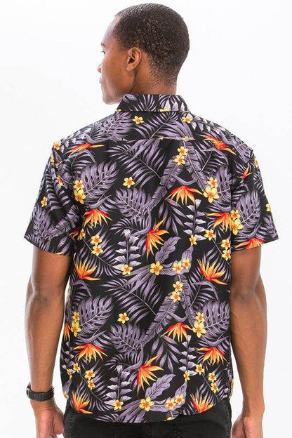 Weiv Mens Print Hawaiian Button Down Shirt - Shop Style & More | Fresh Looks, Everyday Deals & Free Shipping