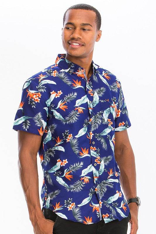 Hawaiian Print Button Down Shirt - Shop Style & More | Fresh Looks, Everyday Deals & Free Shipping