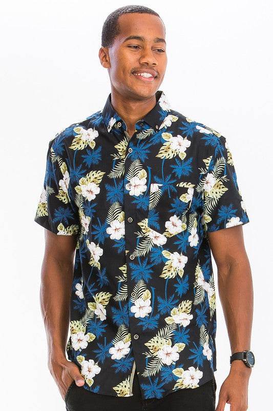 Hawaiian Print Button Down Shirt - Shop Style & More | Fresh Looks, Everyday Deals & Free Shipping