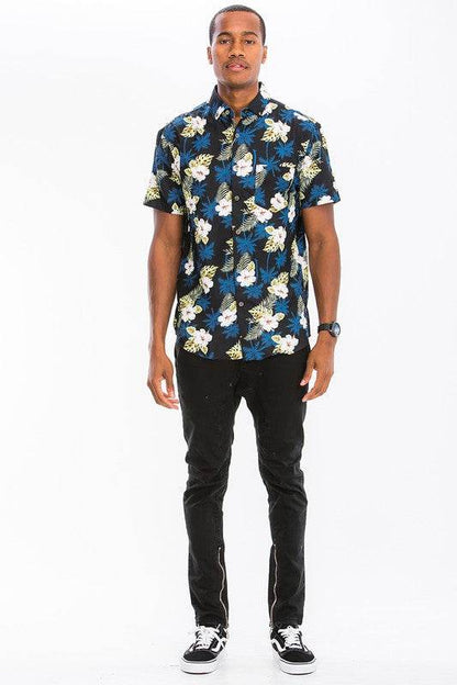 Hawaiian Print Button Down Shirt - Shop Style & More | Fresh Looks, Everyday Deals & Free Shipping
