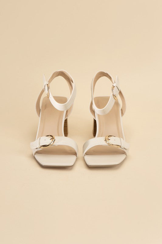 TREATY-S Buckle Sandal Heel Heels