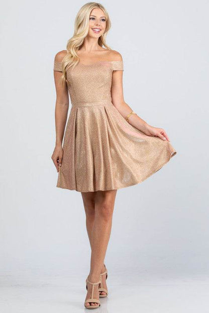 Off the shoulder skater dress jaquard - Shop Style & More | Fresh Looks, Everyday Deals & Free Shipping