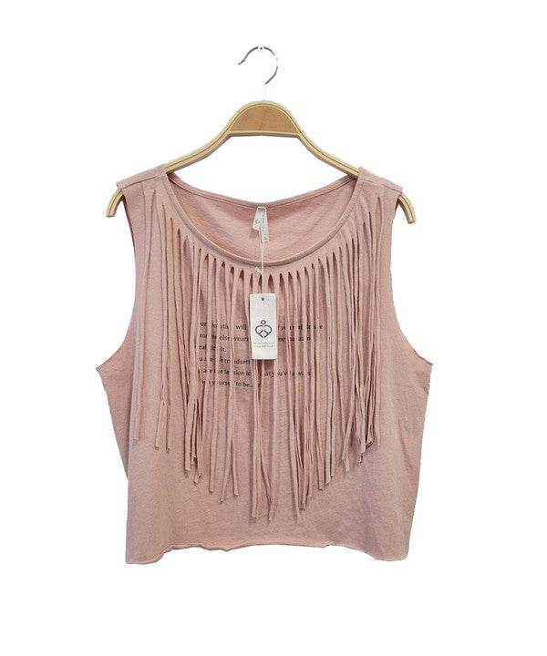 PRE WASHED Recycled Cotton Fringe Graphic T - Shop Style & More | Fresh Looks, Everyday Deals & Free Shipping