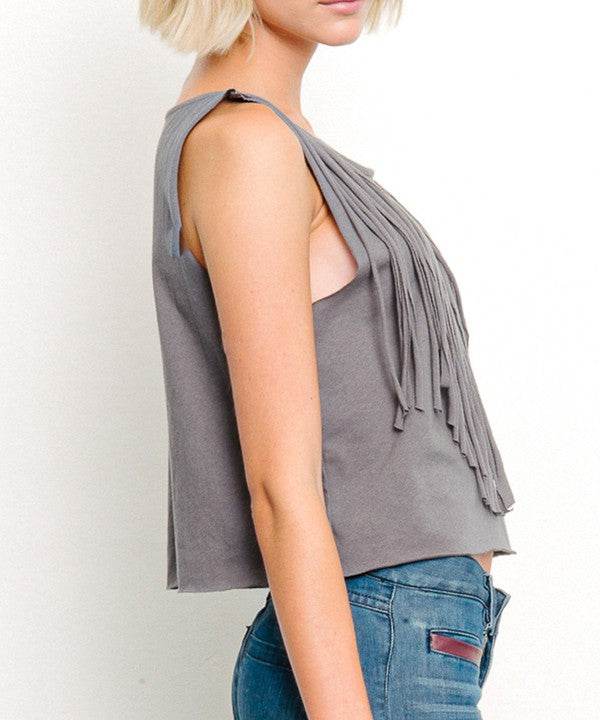 PRE WASHED Recycled Cotton Fringe Graphic T - Shop Style & More | Fresh Looks, Everyday Deals & Free Shipping