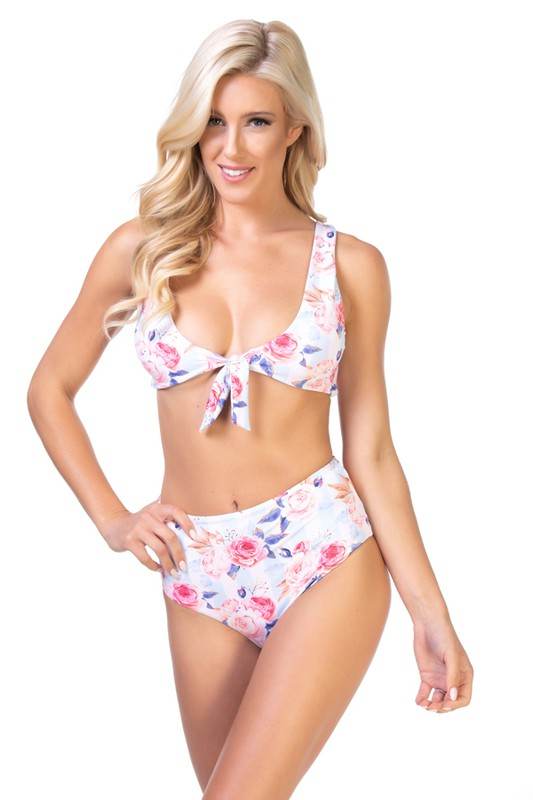 Floral print and striped pattern bikini - Shop Style & More | Fresh Looks, Everyday Deals & Free Shipping