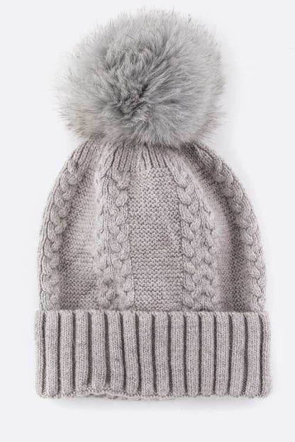 EMMEZ Raccoon Fur PomPom Cashmere Beanie - Shop Style & More | Fresh Looks, Everyday Deals & Free Shipping