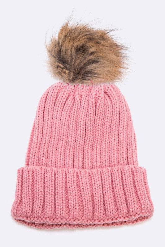 Raccoon Fur PomPom Beanie - Shop Style & More | Fresh Looks, Everyday Deals & Free Shipping