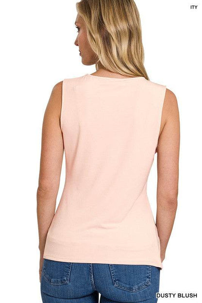 ITY Knot-Front Sleeveless Top - Shop Style & More | Fresh Looks, Everyday Deals & Free Shipping