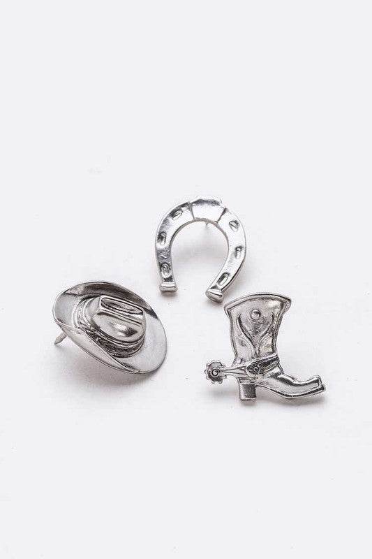 3 PC Boots Horseshoe Cowboy Hat Pin Set - Shop Style & More | Fresh Looks, Everyday Deals & Free Shipping