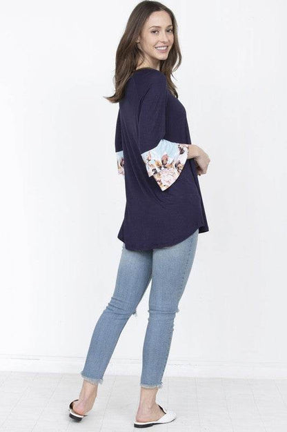 Floral Double Ruffle Tunic - Shop Style & More | Fresh Looks, Everyday Deals & Free Shipping