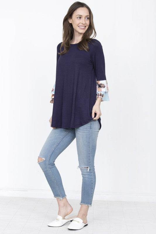 Floral Double Ruffle Tunic - Shop Style & More | Fresh Looks, Everyday Deals & Free Shipping