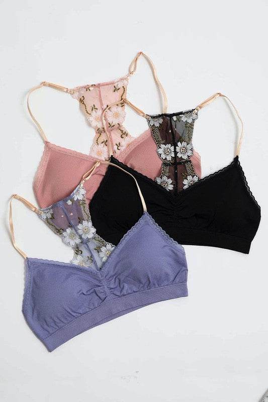 Floral Lattice Bralette - Shop Style & More | Fresh Looks, Everyday Deals & Free Shipping