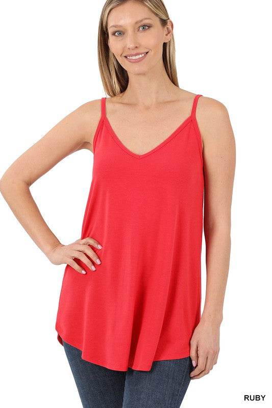 Front and Back Reversible Spaghetti Cami - Shop Style & More | Fresh Looks, Everyday Deals & Free Shipping