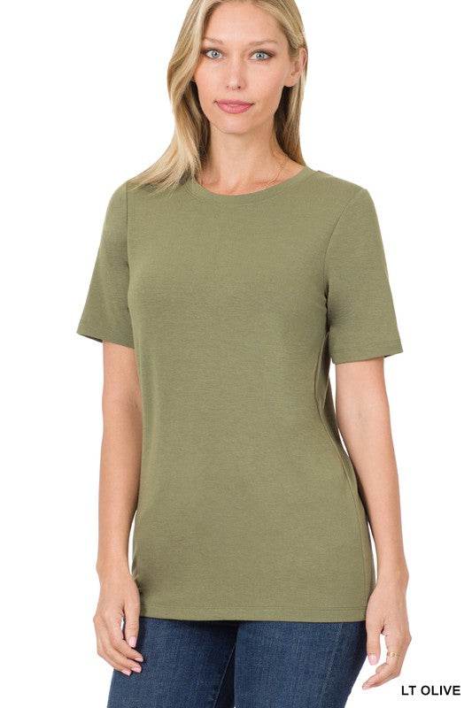 Short Sleeve Round Neck Tee - Shop Style & More | Fresh Looks, Everyday Deals & Free Shipping