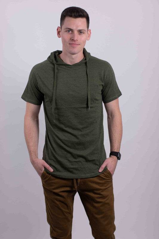 LIGHT WEIGHT TRIBLEND SHORT SLEEVES HOODIE - Shop Style & More | Fresh Looks, Everyday Deals & Free Shipping
