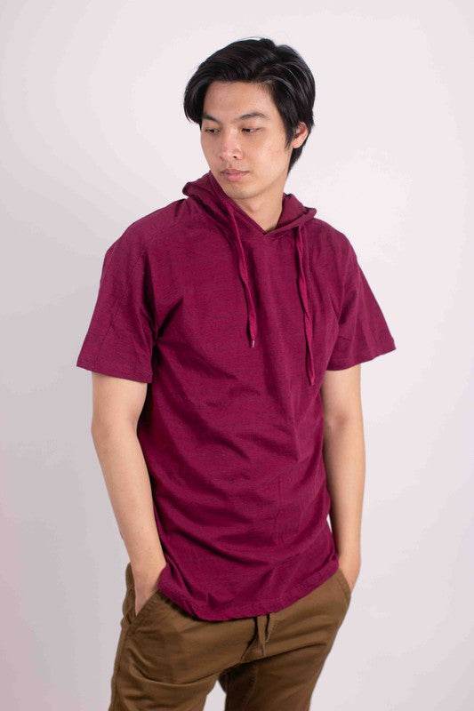 LIGHT WEIGHT TRIBLEND SHORT SLEEVES HOODIE - Shop Style & More | Fresh Looks, Everyday Deals & Free Shipping