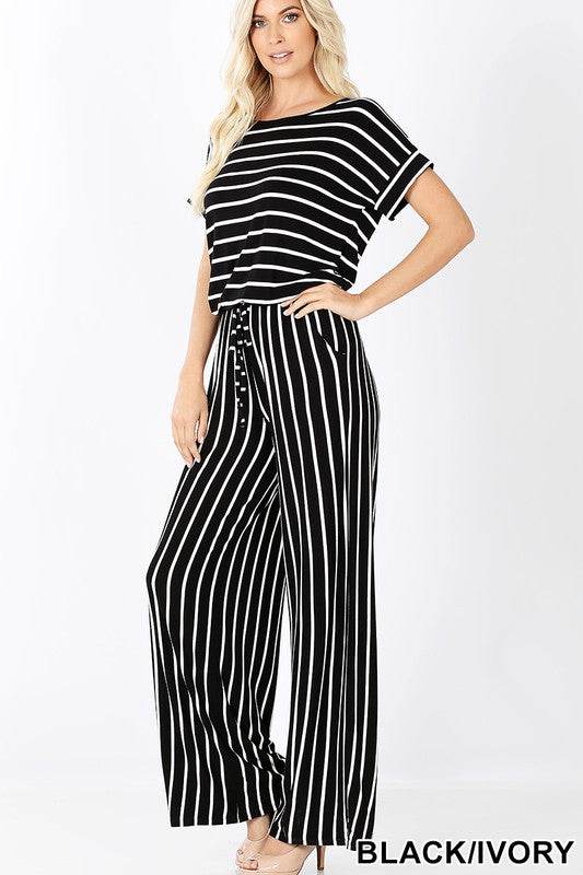 Striped Jumpsuit - Shop Style & More | Fresh Looks, Everyday Deals & Free Shipping