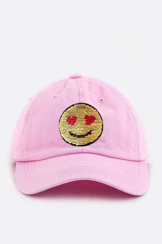 2 Tone Sequins Emoji Patch Cap - Shop Style & More | Fresh Looks, Everyday Deals & Free Shipping