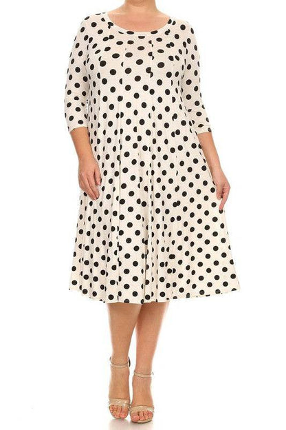 Polka dot midi dress in relaxed fit - Shop Style & More | Fresh Looks, Everyday Deals & Free Shipping