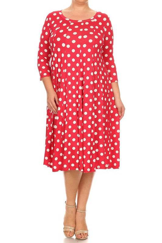 Polka dot midi dress in relaxed fit - Shop Style & More | Fresh Looks, Everyday Deals & Free Shipping