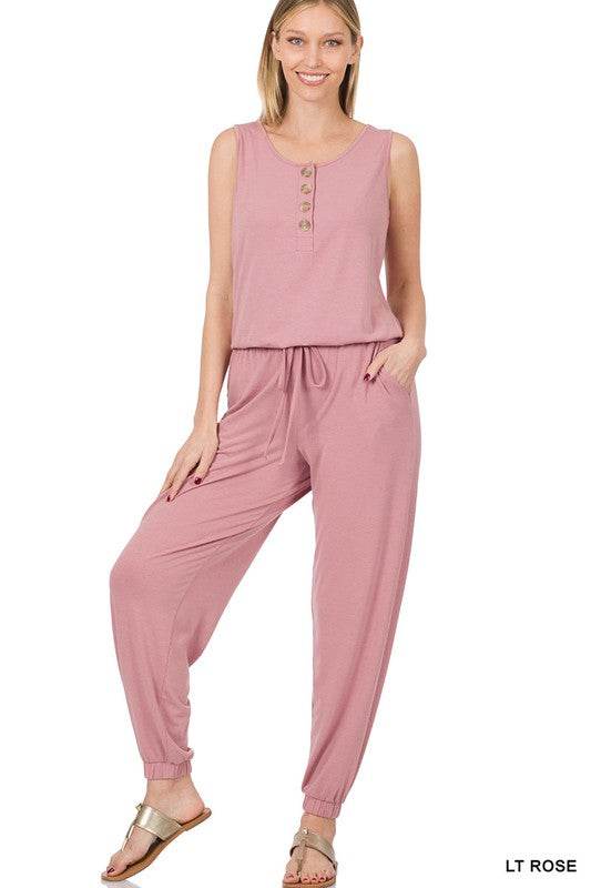Sleeveless Jogger Jumpsuit - Shop Style & More | Fresh Looks, Everyday Deals & Free Shipping