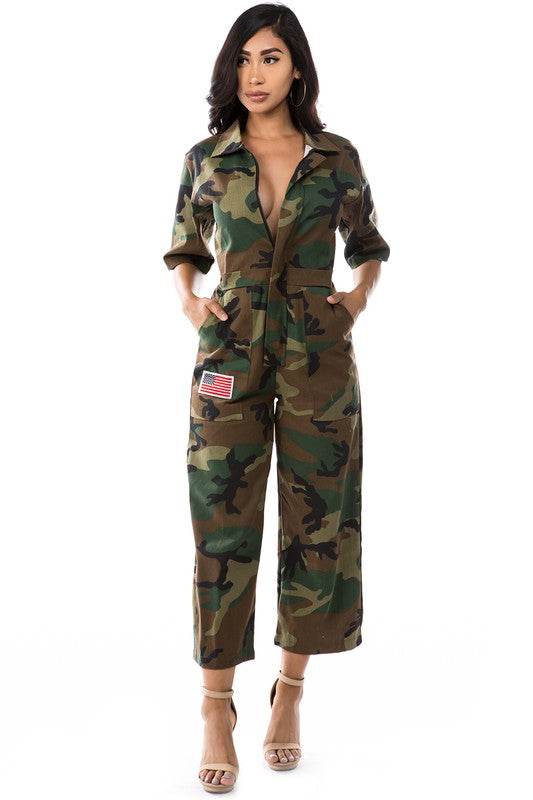 WOMEN FASHION CAMOFLAGE JUMPSUIT - Shop Style & More | Fresh Looks, Everyday Deals & Free Shipping