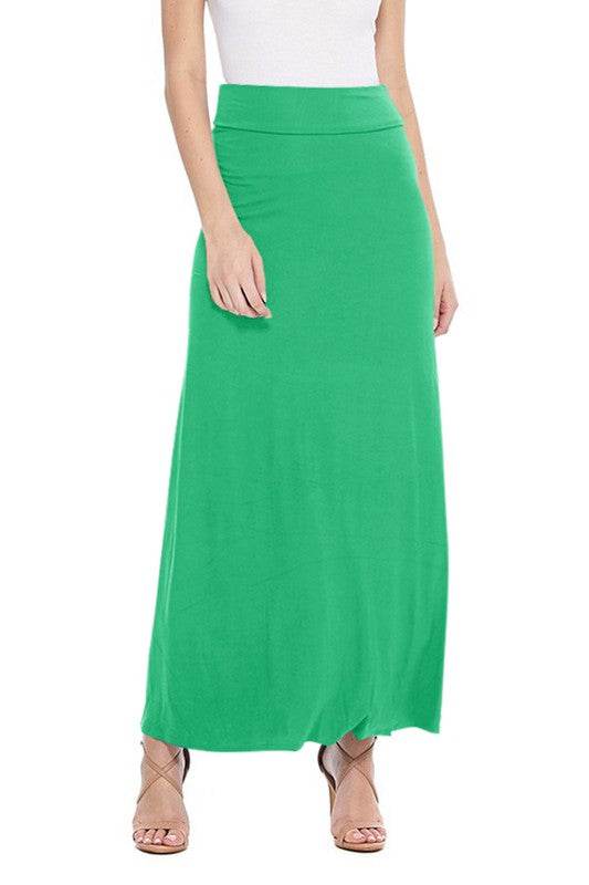 Solid, high waisted maxi skirt - Shop Style & More | Fresh Looks, Everyday Deals & Free Shipping