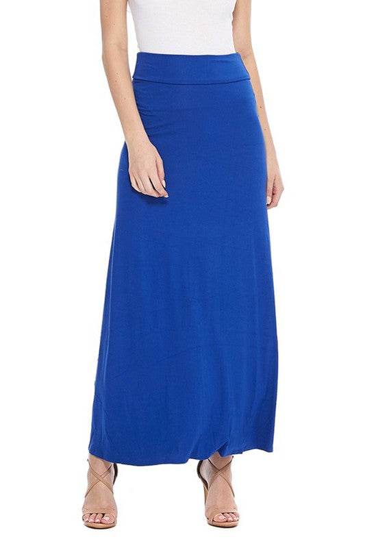 Solid, high waisted maxi skirt - Shop Style & More | Fresh Looks, Everyday Deals & Free Shipping