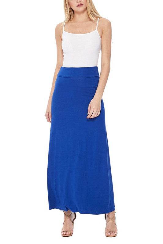 Solid, high waisted maxi skirt - Shop Style & More | Fresh Looks, Everyday Deals & Free Shipping