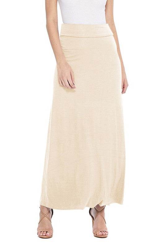 Solid, high waisted maxi skirt - Shop Style & More | Fresh Looks, Everyday Deals & Free Shipping