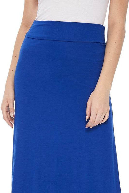 Solid, high waisted maxi skirt - Shop Style & More | Fresh Looks, Everyday Deals & Free Shipping