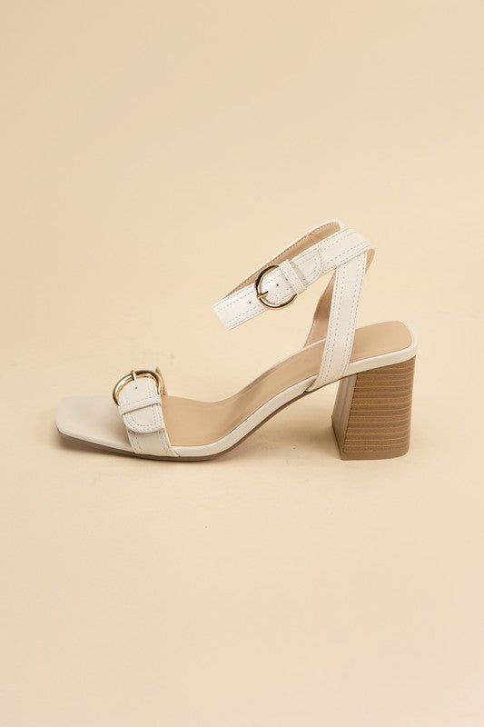 TREATY-S Buckle Sandal Heel Heels