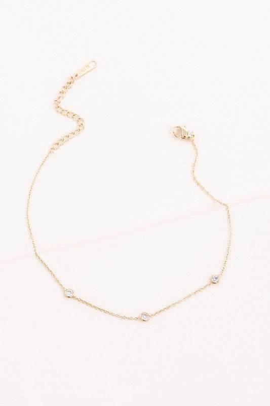 Minimal Circle Rhinestone Anklet - Shop Style & More | Fresh Looks, Everyday Deals & Free Shipping