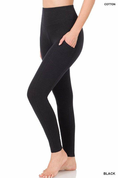 Better Cotton Wide Waistband Pocket Leggings - Shop Style & More | Fresh Looks, Everyday Deals & Free Shipping