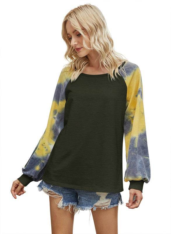 Round Neck Long Sleeve Loose Top - Shop Style & More | Fresh Looks, Everyday Deals & Free Shipping