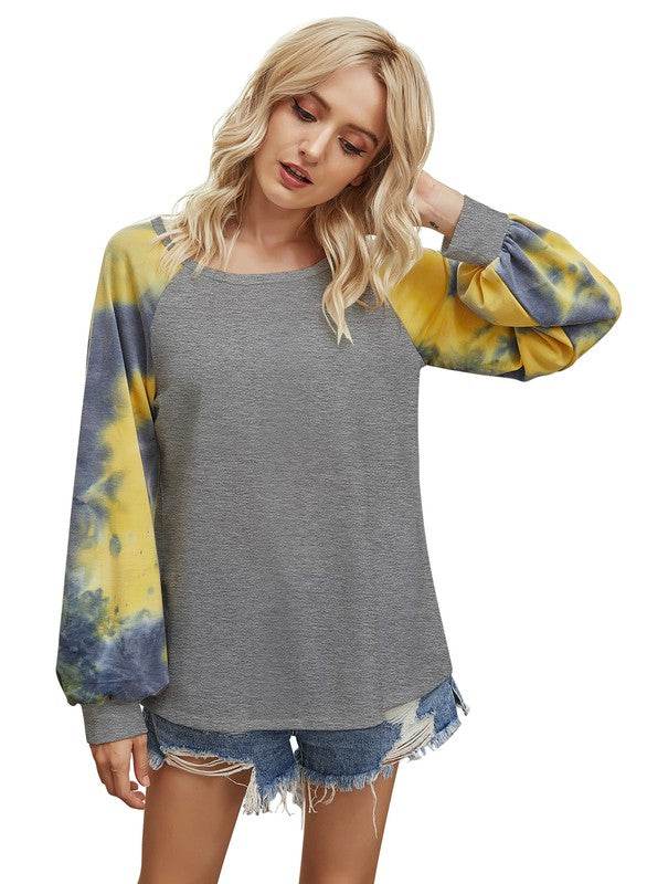 Round Neck Long Sleeve Loose Top - Shop Style & More | Fresh Looks, Everyday Deals & Free Shipping
