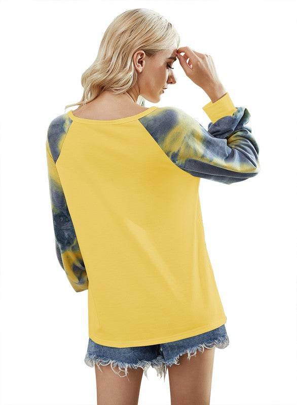 Round Neck Long Sleeve Loose Top - Shop Style & More | Fresh Looks, Everyday Deals & Free Shipping