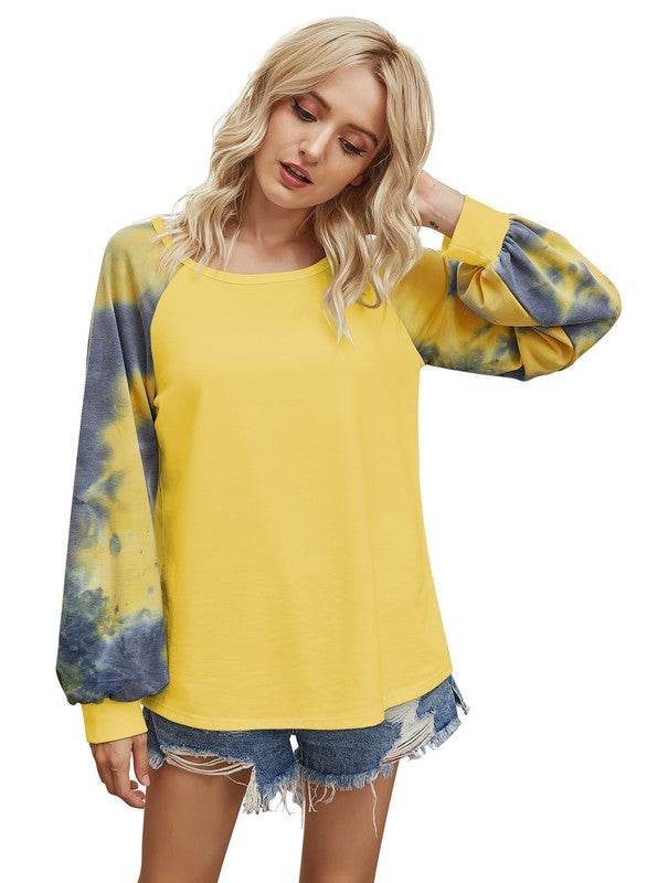 Round Neck Long Sleeve Loose Top - Shop Style & More | Fresh Looks, Everyday Deals & Free Shipping
